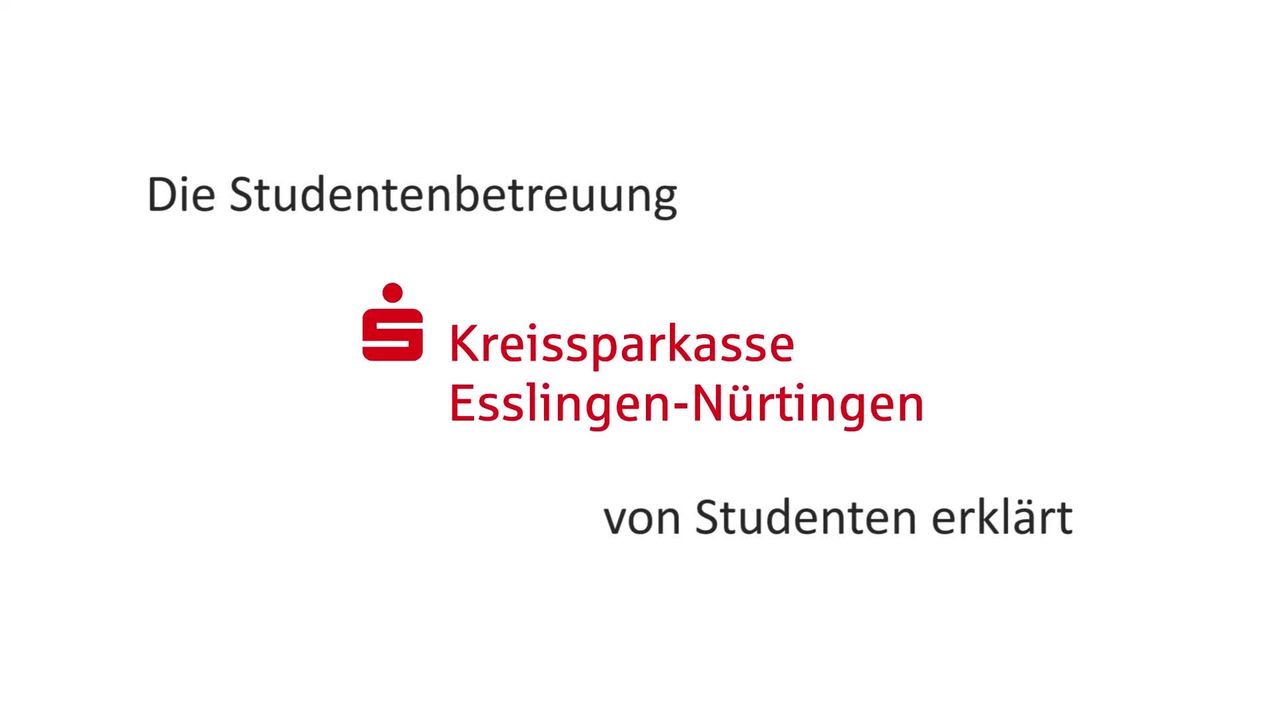 Studentenbetreuung Kreissparkasse Esslingen Nurtingen
