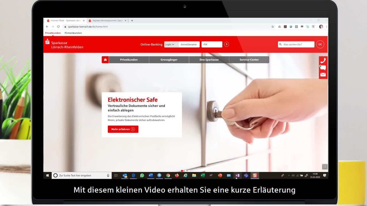 Digitales Beratungscenter Sparkasse Lorrach Rheinfelden