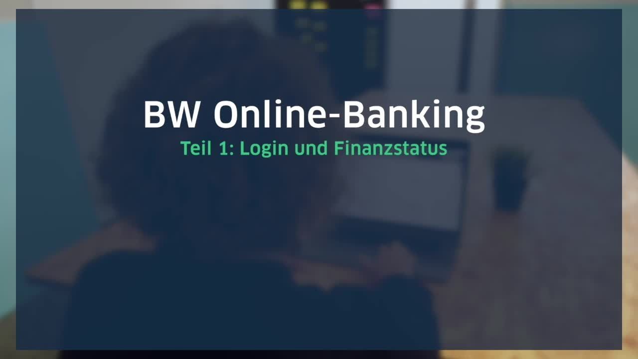 Erste Schritte Ins Online Banking Bw Bank