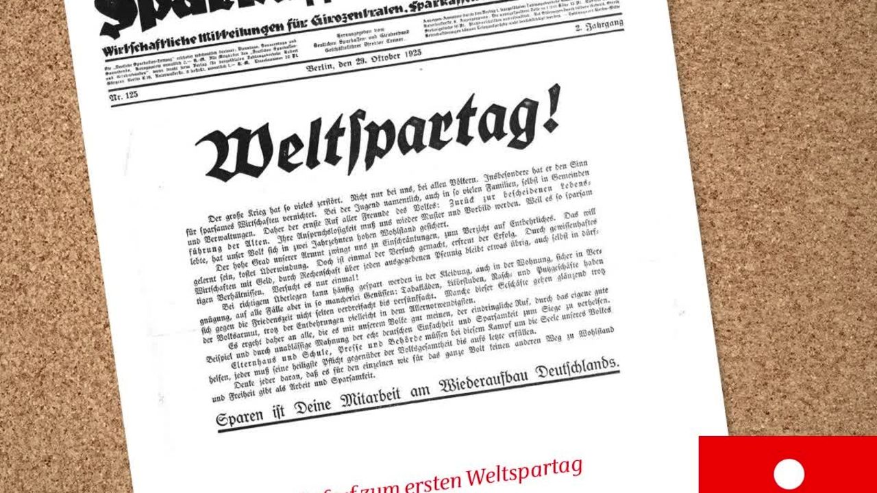 Weltspartag Im Wandel Der Zeit Sparkasse De